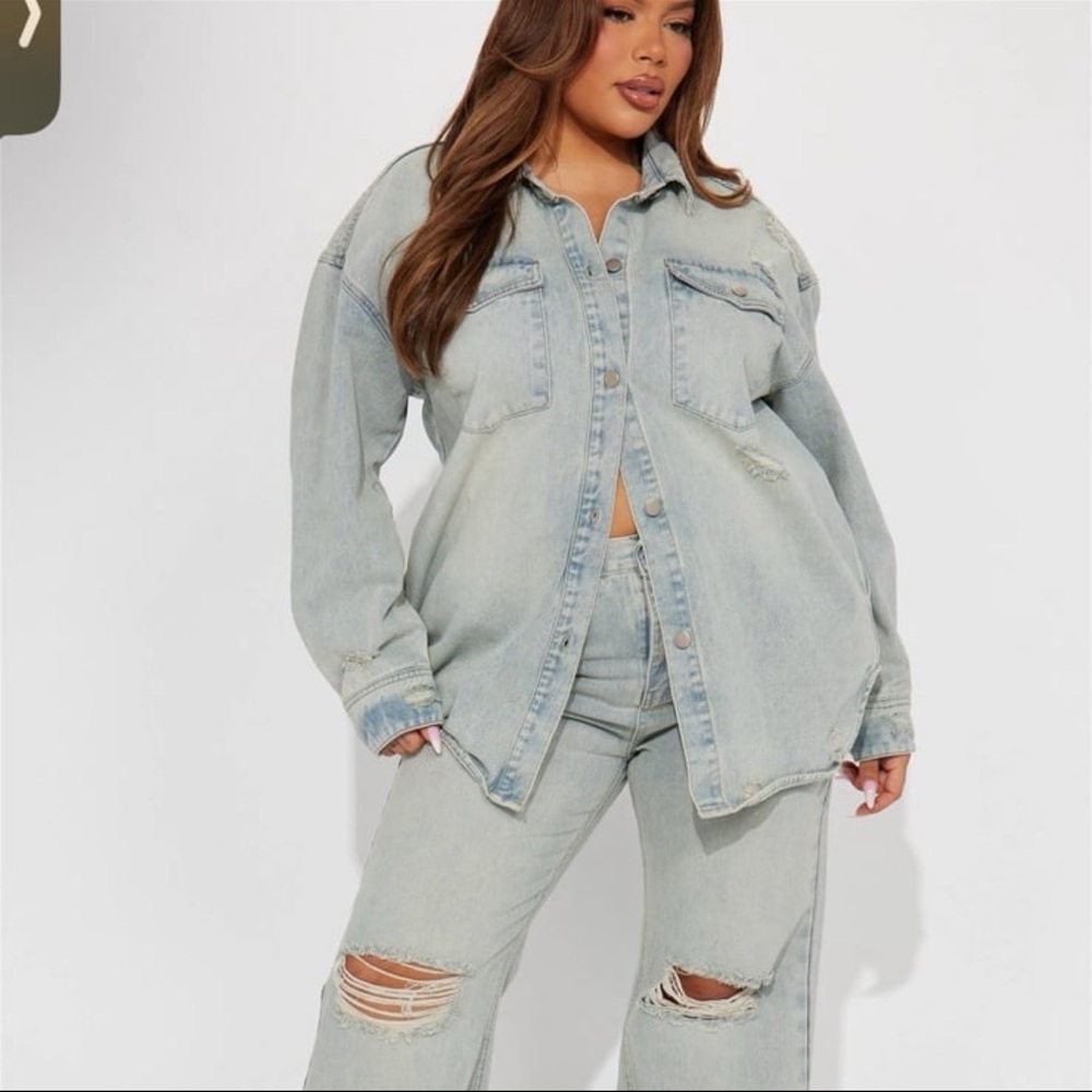 Denim Shacket size Large